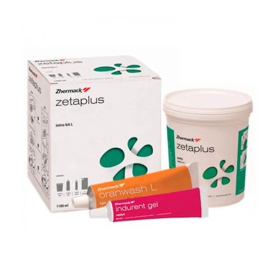 Zetaplus Intro Kit L, Putty 90ml, Light 140ml, Catalizador 60ml, Zhermack